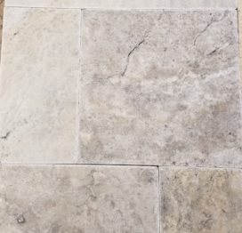 French Pattern Ivory Brushed and Chiseled Tile | Travertine Pavers ...